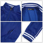 Nothinchan Men's Tracksuits 2 Piece Casual Athletic Set Full Zip Sweatsuits Workout Activewear Long Sleeve Running Jogging Suits Set(Royal Blue,5XL)