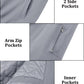 EKLENTSON Jackets for Men Padded Bomber Jacket Windproof Windbreakers Autumn Spring Jackets Baseball Jacket Light Grey,M