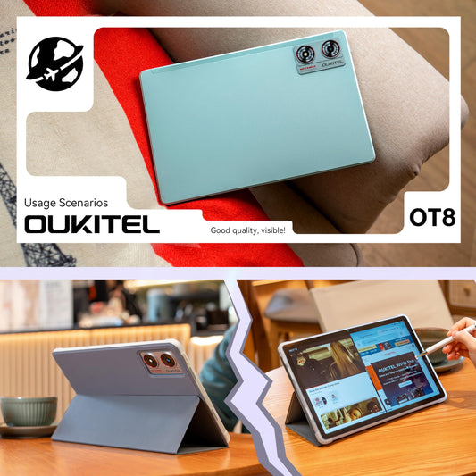 OUKITEL OT8 Tablet 11 Inch - 30GB RAM 256GB ROM Android 13 Tablets 8800mAh, Octa-Core Gaming Tablet With Pen, 13MP+8MP Camera,Speaker*4 | TÜV | GPS | OTG | 2K Screen | TF 1TB, Black