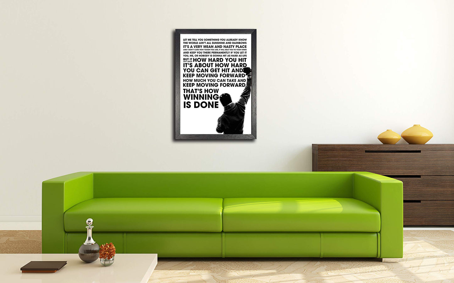 Rocky Balboa Sylvester Stallone A4 Unframed Motivation Quote Poster Sport Boxing Photo Inspiration Winner Picture