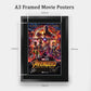 HWC Trading A3 FR Avengers Infinity War Movie Poster Robert Downey Jr Chris Evans Chris Hemsworth Signed Gift FRAMED A3 Printed Autograph Film Gifts Print Photo Picture Display