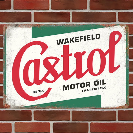 Vintage Metal Tin Signs Retro Garage Signs, Man Cave Accessories Old Car Shop Posters Oil And Gas Station Sign Bar Decor 20 x 30 cm（5pcs）