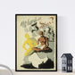 Nacnic Vintage Poster Vintage Poster Asia. Ghandi in India. A3 size