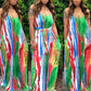 Women's Casual Floral Spaghetti Strap Maxi Dress with Pockets Floor Length Plus Size Sundresses