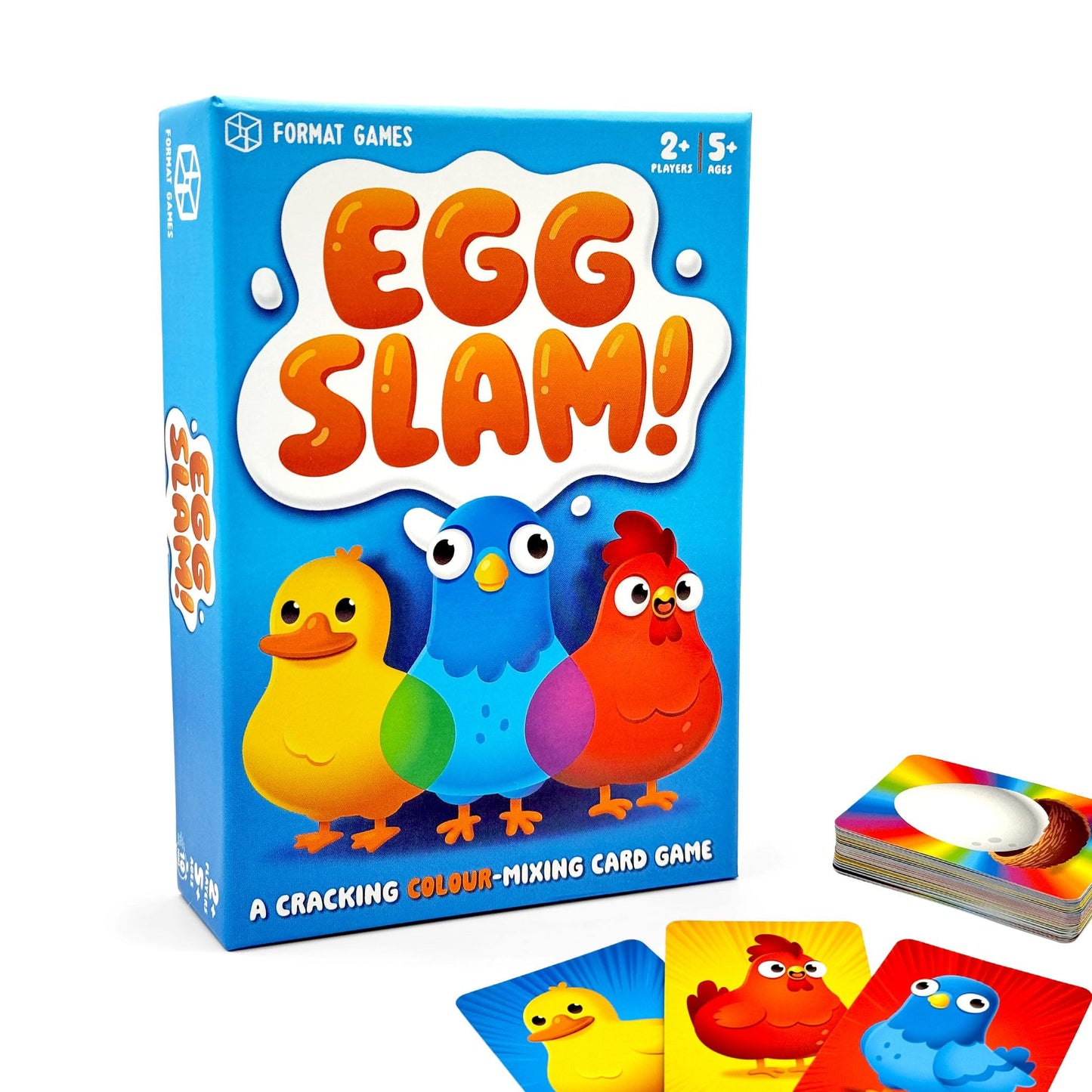 Egg Slam Card Game | Fast Fun Family Card Game Suitable for All Ages | 2 Players + | 10 Min Play | See Who Can Mix Colours The Fastest!