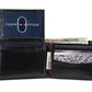 Tommy Hilfiger Men's Leather Wallet - Thin Sleek Casual Bifold with 6 Credit Card Pockets and Removable ID Window, Black