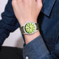 Gosasa Unisex Military Watches Sport Textile Nylon Strap Luminous Fashion Watch Analog Display Quartz Waterproof Casual Wristwatch (Green Luminous)