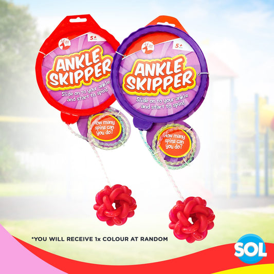 Ankle Skip Ball | Ankle Skips Toy for Kids Outdoor Toys & Games | Fun Play Boys and Girls Skipping Fitness Game | Ankle Skipper Girls Games, Games for Girls