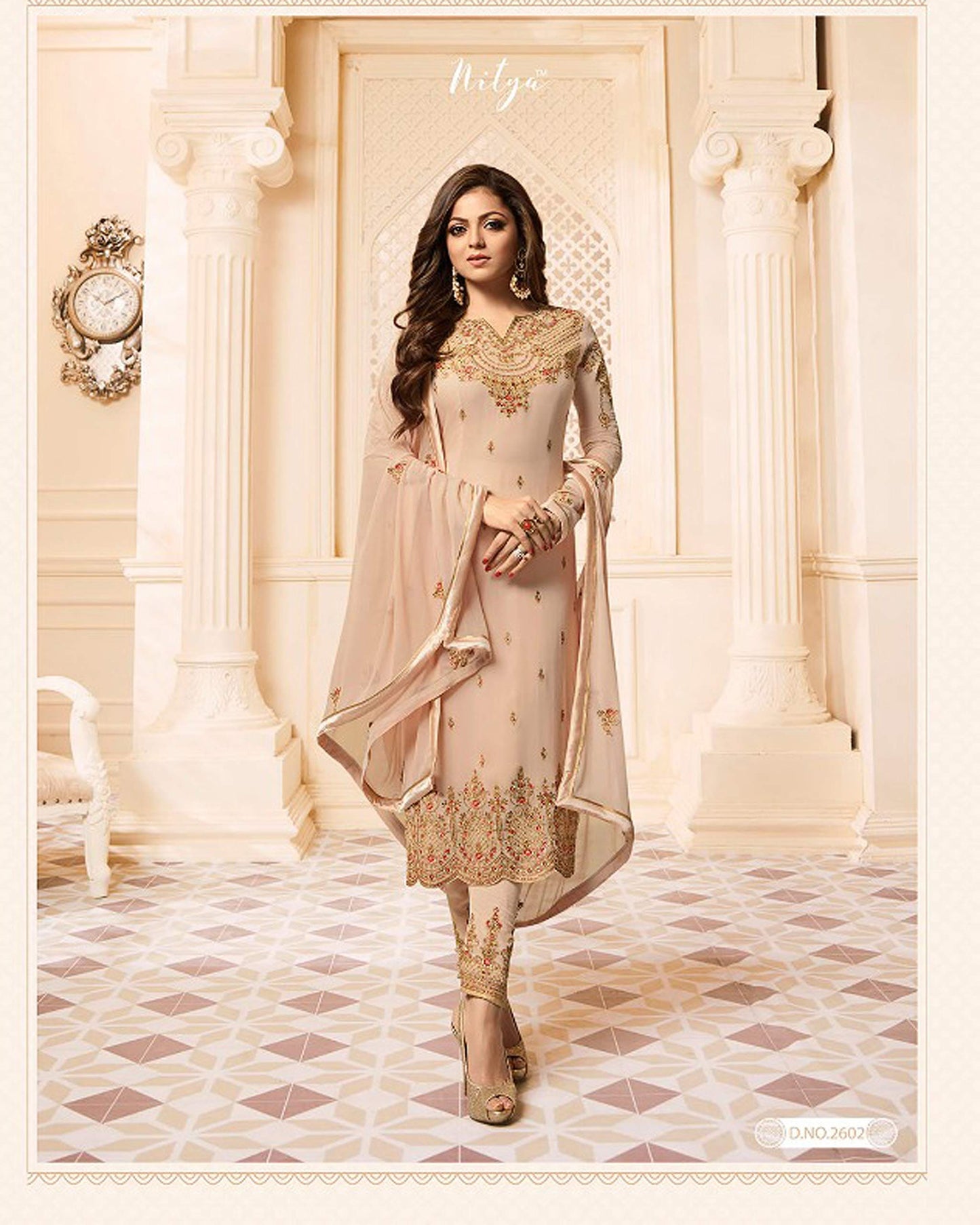 Delisa Indian/Pakistani Fashion Salwar Kameez for Women 01 (Beinge, X-SMALL-36)