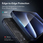 ESR 3 Pack for iPhone 15 Pro Screen Protector, 3 Black Edge Tempered-Glass Film with Easy Installation Tool, 2.5D Curved Edges, Full-Coverage Military-Grade Protection, Scratch Resistant