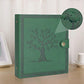 SEEHAN 4x6 Photo Album, Army Green, Leather, Holds 280 Photos, Refillable, Compact Size, Ideal Gift