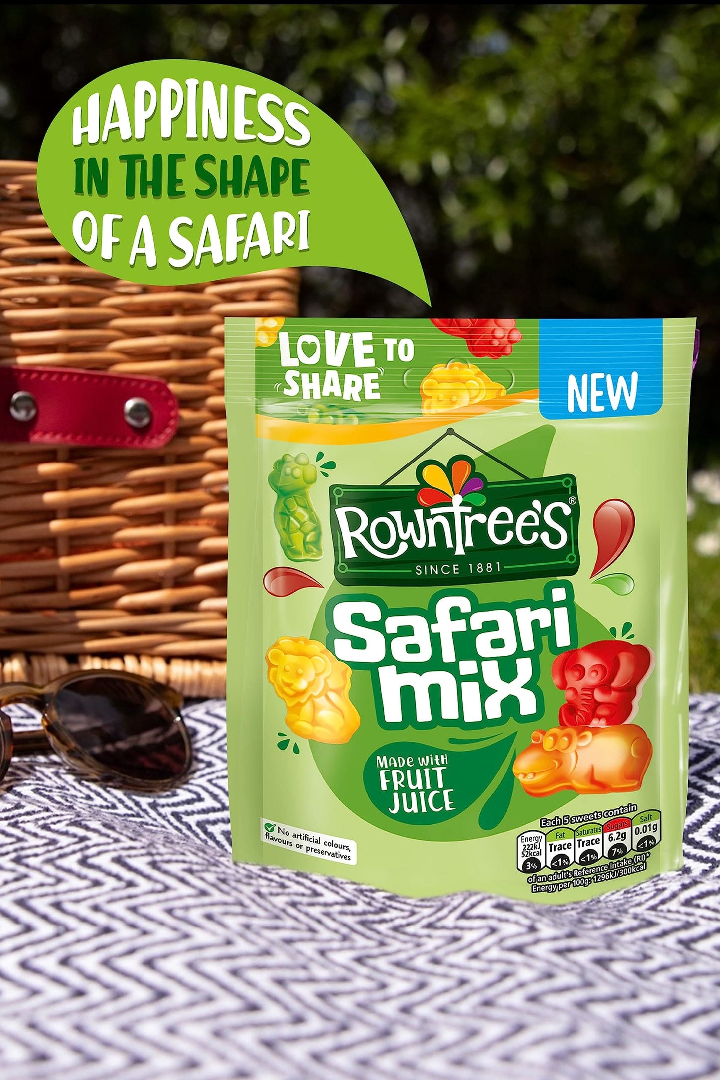 Rowntree’s Safari Mix Sweets Sharing Bag, 115g