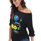 ELFIN 80s T Shirt Fancy Dress Costume for Women Off Shoulder Tops Sexy Lips Printed Casual Jumper Shirts