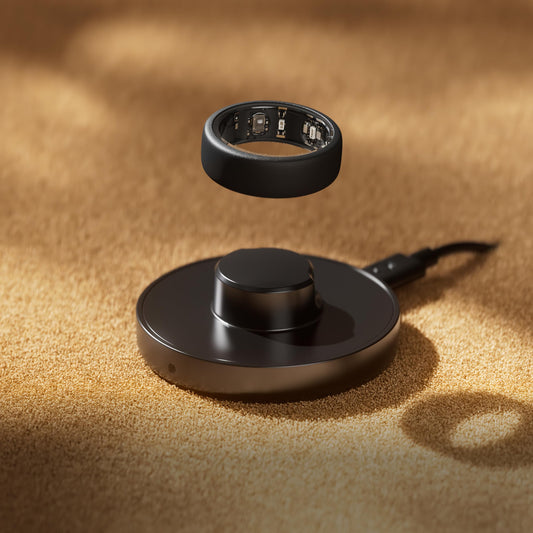 Oura Gen3 Smart Ring Charger - Size 6 | Full Battery Charge in 60-80 Minutes - Monitor Battery Level via the Oura App - Includes Charging Dock and USB-C Cable