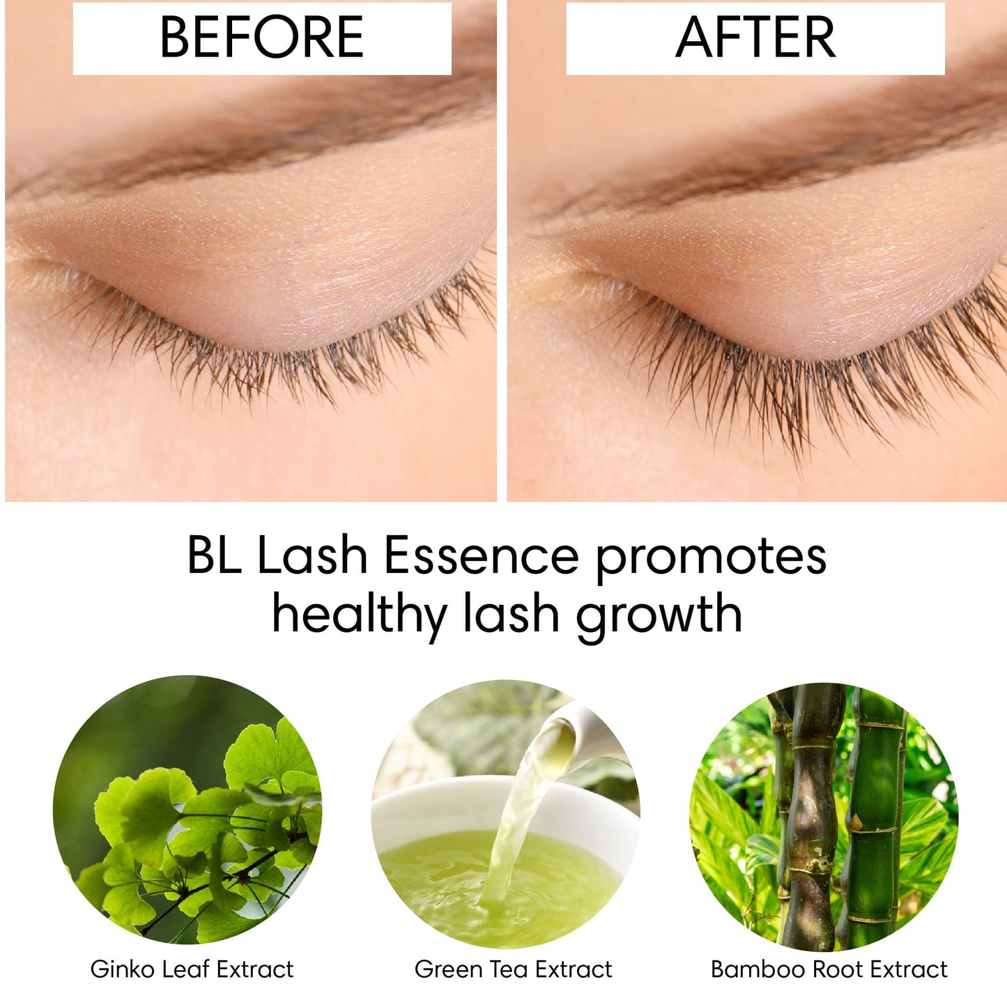 BL Lash Essence Eyelash Growth Serum for longer, thicker, healthier eyelashes. Moisturizes and conditions thin, brittle lashes. Lash professional’s Clear Mascara for eyelash extension aftercare, 10ml