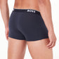 BOSS Mens Trunk 3P Power Three-Pack of Logo-Waistband Trunks in Stretch Cotton