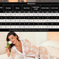 Avidlove Lace Kimono Lingerie Sexy Robe Gown Dress See-Through Coverup Babydoll White M