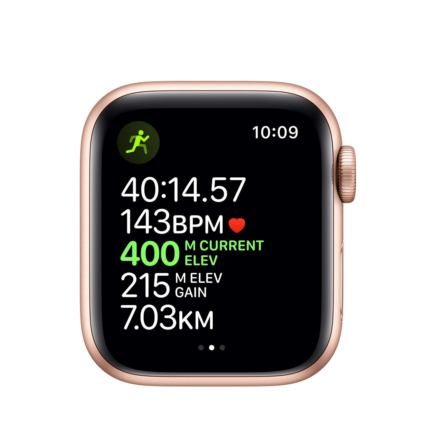 Apple Watch Series 5 (GPS, 40mm) - Gold Aluminium Case with Pink Sand Sport Band (Renewed)