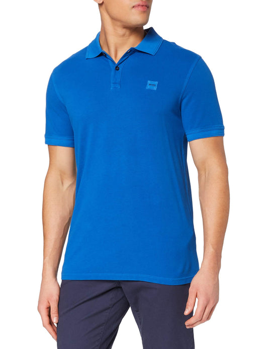 BOSS Men's Prime Polo Shirt, Blue (Open Blue 463), Medium