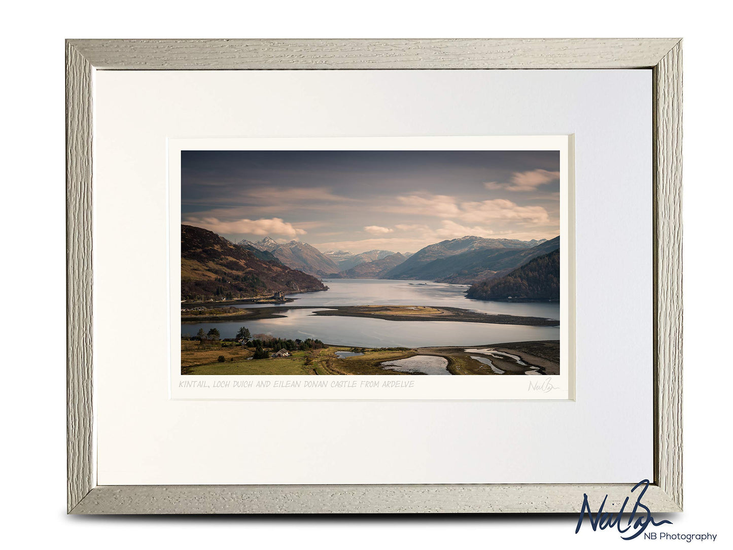 Loch Duich & Eilean Donan Castle Kintail Scotland - A4 (40x30cm) Framed or Unframed Scottish Fine Art Photo Print by Neil Barr of NB Photography