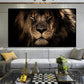 LIANGX African Large Lion Face Painting Canvas Wall Art Pictures, Animals Lions HD Print without Frame Poster Wall Pictures Living Room Decor (60 x 80 cm)