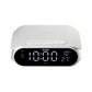 Roxel RAC-10 Bedside Alarm Clock With Super Fast Wireless Charging (5W/10W/15W), For iPhone & Samsung, USB Charger, Mood Lighting Night Lamp function Dimmable LED Display (White)