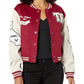 True Religion Brand Jeans Women's True Varsity Jacket, Tibetan Red