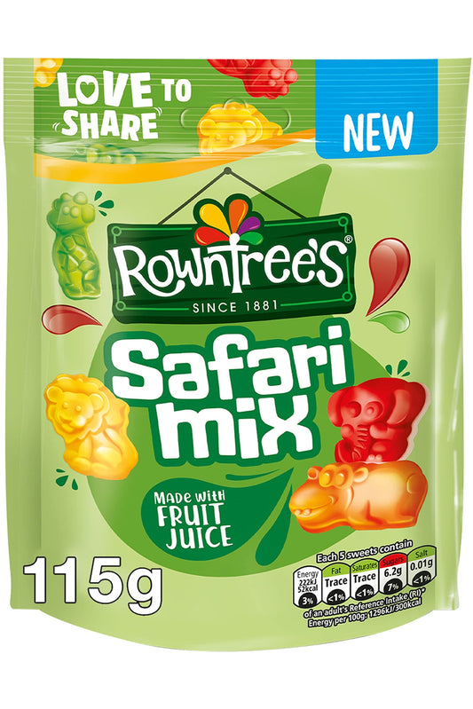 Rowntree’s Safari Mix Sweets Sharing Bag, 115g