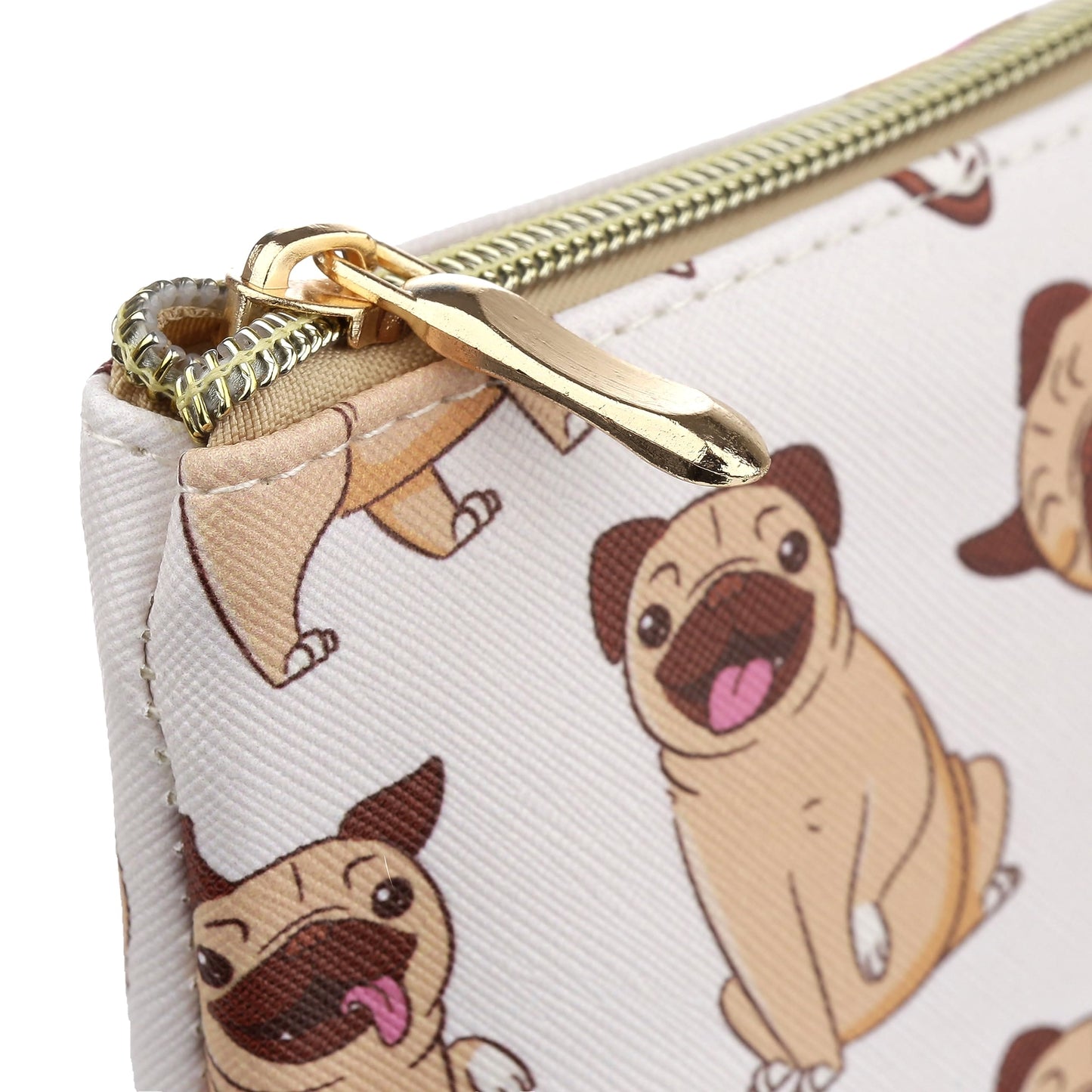 Puckator Mopps Pug Small PVC Toiletry Makeup Wash Bag - Make Up Bag - Travel Toiletries Bag - Wash Bag for Women and Men - Toiletry Bags - Travel Makeup Case - Cosmetic Bag - Wash Bag for Kids