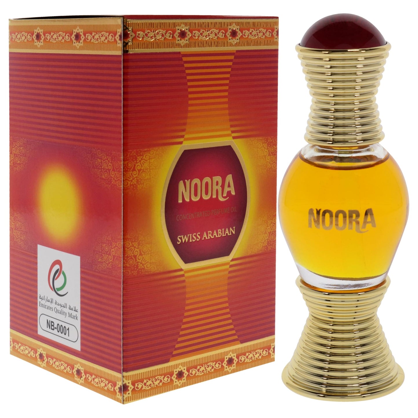 Swiss Arabian Noora - Luxury Products From Dubai - Long Lasting And Addictive Personal Perfume Oil Fragrance - A Seductive, Signature Aroma - The Luxurious Scent Of Arabia - 0.6 Oz