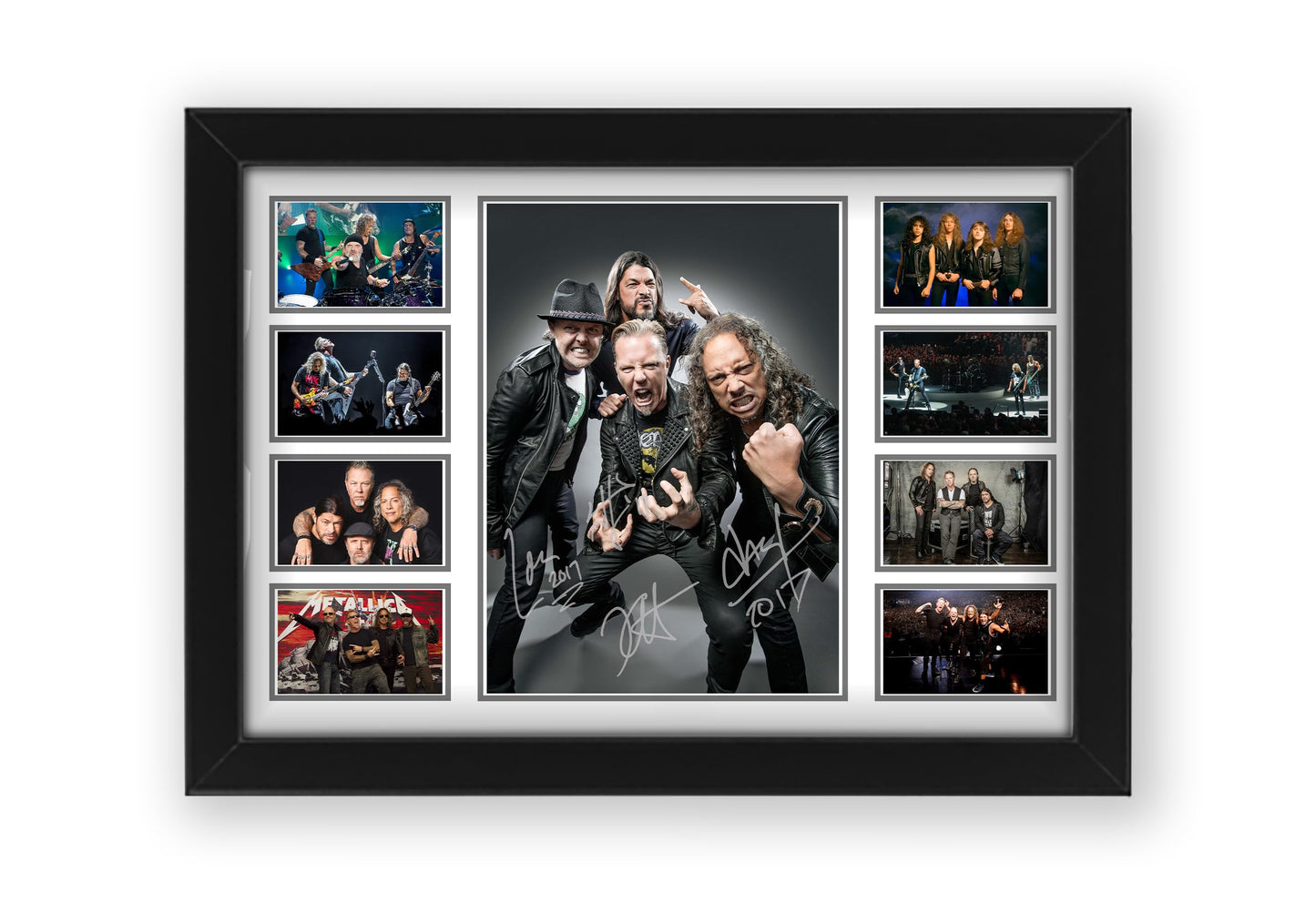 Metallica SIgned Music Poster Print - Limited Edition Autograph Memorabilia (Framed, A4 (30x21cm))