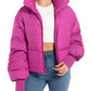 Orolay Women's Winter Puffer Jacket Stand Collar Bubble Oversized Silhouette Short Down Coat Rose M