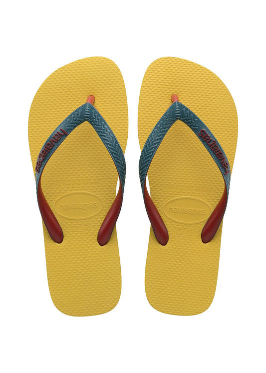 Havaianas Unisex's Top Mix Flip Flops, Gold Yellow, 8/9C