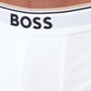 BOSS Mens Trunk 3P Power Three-Pack of Logo-Waistband Trunks in Stretch Cotton