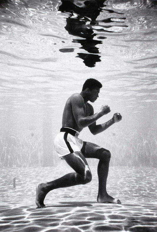 Muhammad Ali Underwater Photo Picture Print Poster Gym Boxing Wall Art A4