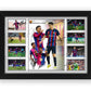 Barcelona Football Club 2024-25 FCB Team Merchandise Signed Poster Print - Limited Edition Autograph Football Fan Gift – Collectible Memorabilia, La Liga Season (Framed A4 (30x21cm))