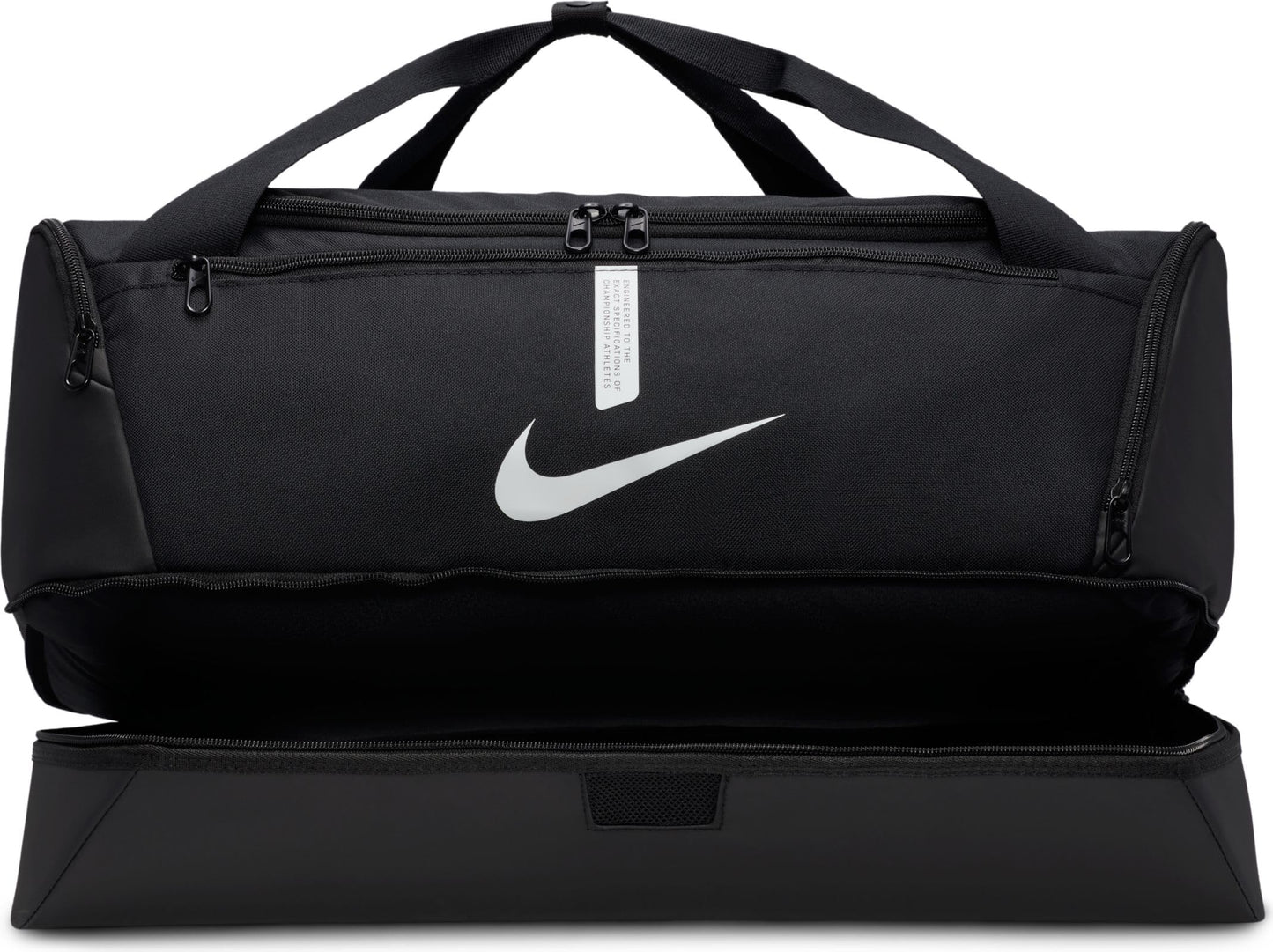 Nike, Academy Team, Football Duffel Bag,Black/Black/(White)