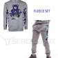 SCREENSHOTBRAND-F11966 Mens Urban Hip Hop Premium Fleece - Pullover Activewear Street Fashion Crew Neack Sweatshirt-H.Grey-Medium