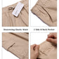 COOFANDY Men's Cargo Shorts Elastic Waist Relaxed Fit Cotton Casual Outdoor Lightweight Work Shorts with Multi Pockets