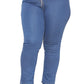 UC Womens Ex High Street Brand Straight Leg Denim Jeans Ladies Stretch Curve Fit Pockets (Blue, 20)