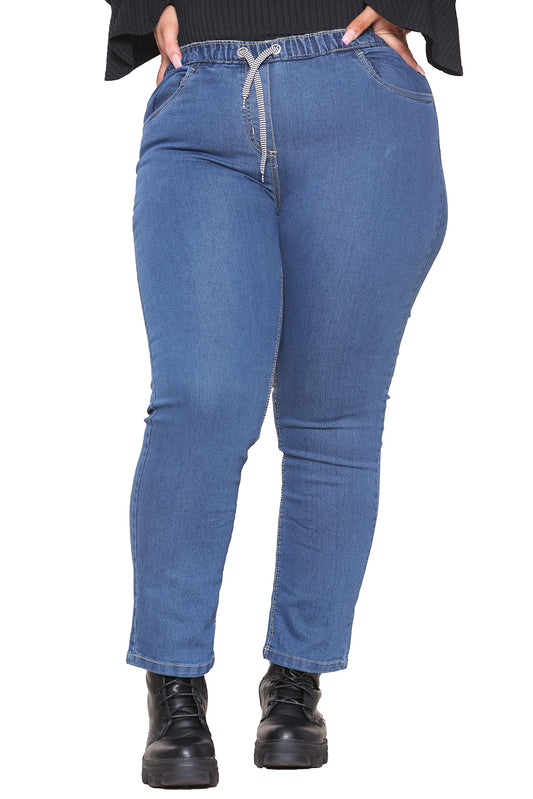 UC Womens Ex High Street Brand Straight Leg Denim Jeans Ladies Stretch Curve Fit Pockets (Blue, 20)