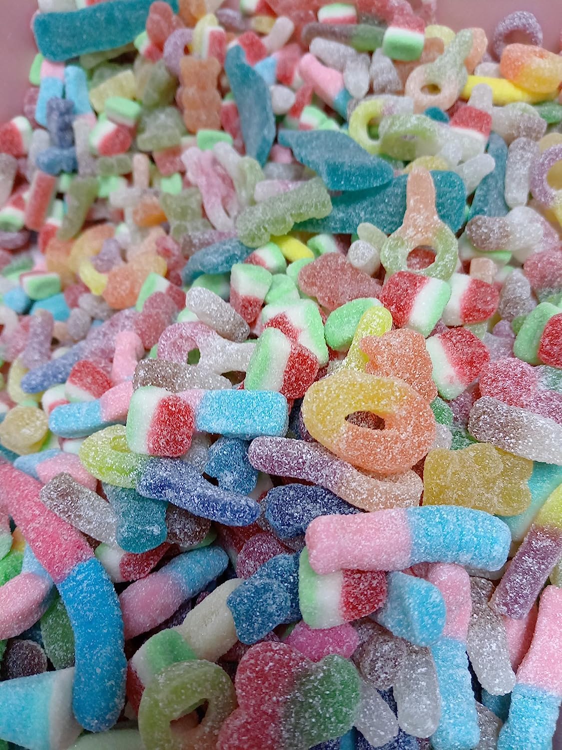 1KG Pick N Mix Sweets Assorted Fizzy Mix Sour Chewy Retro Party Share Resealable Pouch Candybae Quality Candy