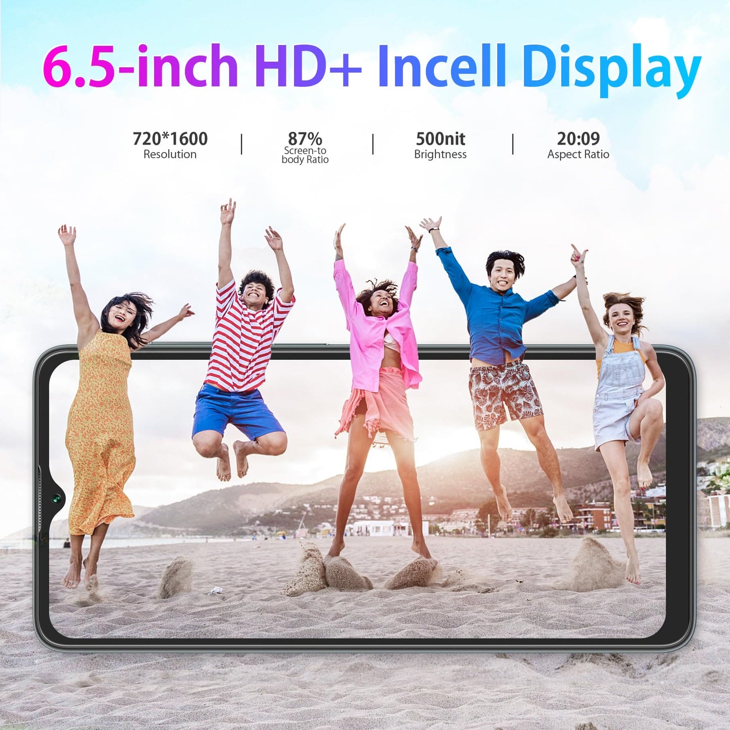 OSCAL 𝘽𝙡𝙖𝙘𝙠𝙫𝙞𝙚𝙬 Phone(2024), C30 Mobile Phone 7GB+32GB/1TB, 5080mAh, Android Phone, 6.52’’HD+ Screen, 12MP+5MP, 3 Cards Slots, 4G Dual Sim Free Unlocked UK, Face ID, GPS, 10W Charger -2 year