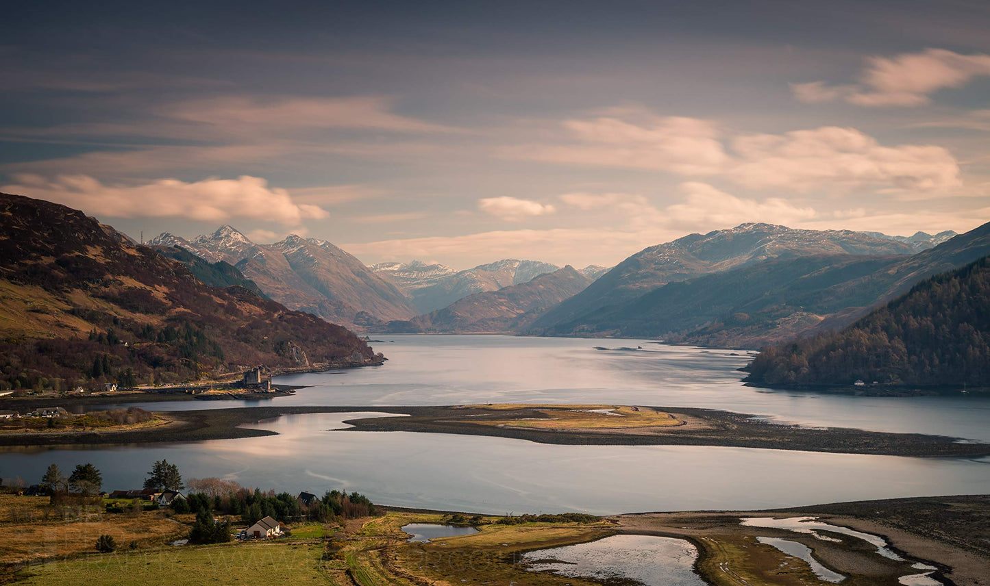 Loch Duich & Eilean Donan Castle Kintail Scotland - A4 (40x30cm) Framed or Unframed Scottish Fine Art Photo Print by Neil Barr of NB Photography