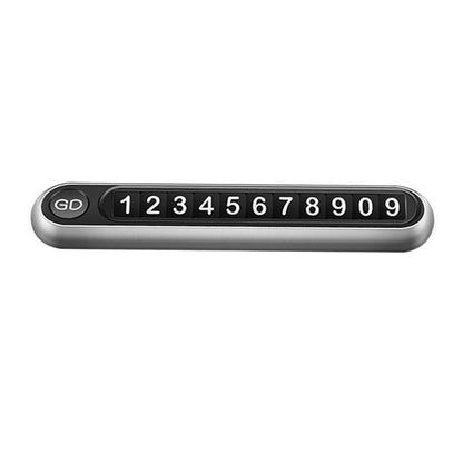 Parking Plate Button-Type Parking Number Plate Aluminum Alloy Temporary Parking Card Original Gift Moving License Plate