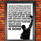 Rocky Balboa Sylvester Stallone A4 Unframed Motivation Quote Poster Sport Boxing Photo Inspiration Winner Picture