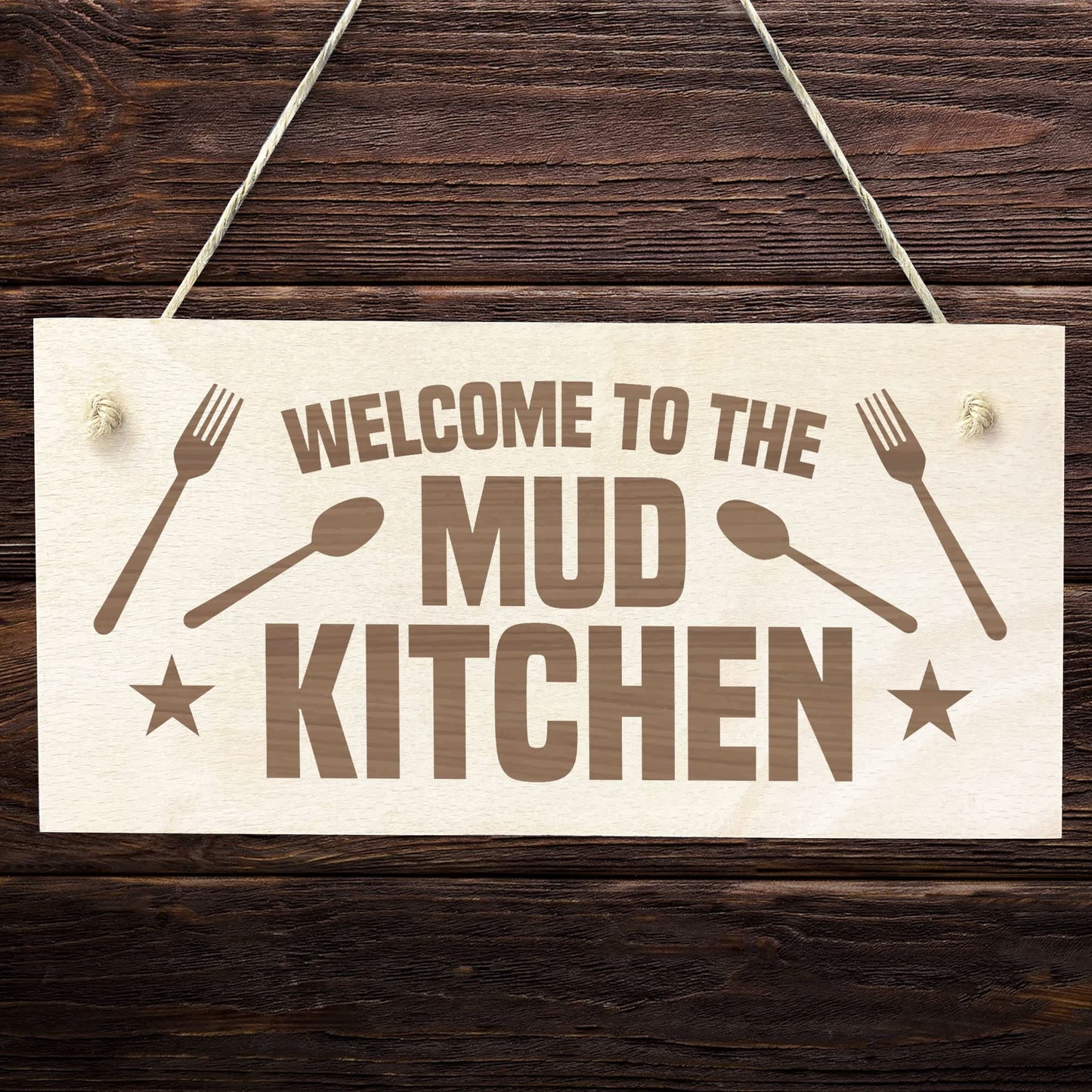 Red Ocean Mud Kitchen Accessories Welcome Mud Kitchen Sign Home School Garden Outdoor Hanging Plaque Plot Sign Gift