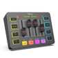 FIFINE Gaming Audio Mixer for Streaming, RGB PC Audio Interface, DJ Mixer with XLR Microphone Interface, Volume Fader, Individual Channel Design, Customized Sound for Podcast, Recording, Vocal-SC3