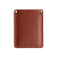 Slim Leather Card Holder Wallet – Minimalist Design for Cards and Cash, Compact and Stylish for Men and Women (Brown)