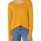 Amazon Essentials Women's Lightweight Long-Sleeved Scoop Neck Tunic Jumper (Available in Plus Size), Mustard Yellow, L